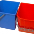 25L SINGLE PLASTIC BUCKET RED OR BLUE