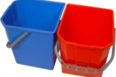 25L SINGLE PLASTIC BUCKET RED OR BLUE